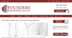 Desktop Screenshot of foundersfamilymedicine.com