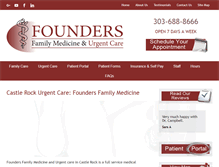 Tablet Screenshot of foundersfamilymedicine.com